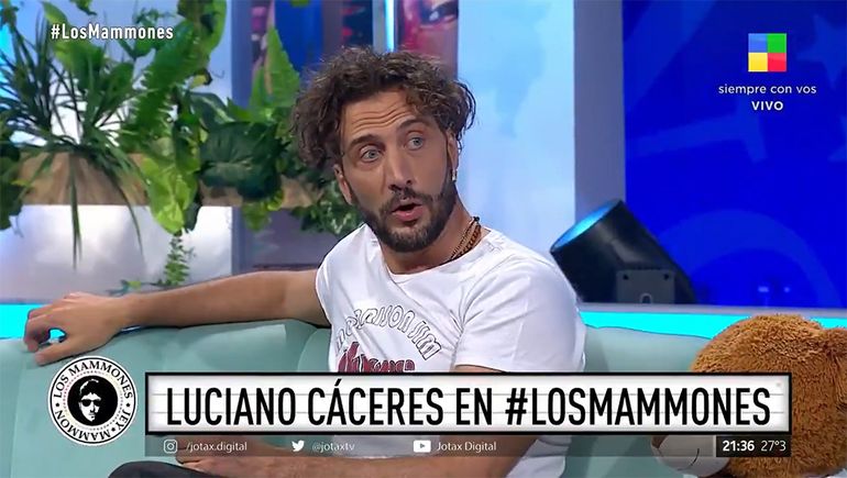 El momento que vivió Luciano Cáceres con la ex pareja de su madre