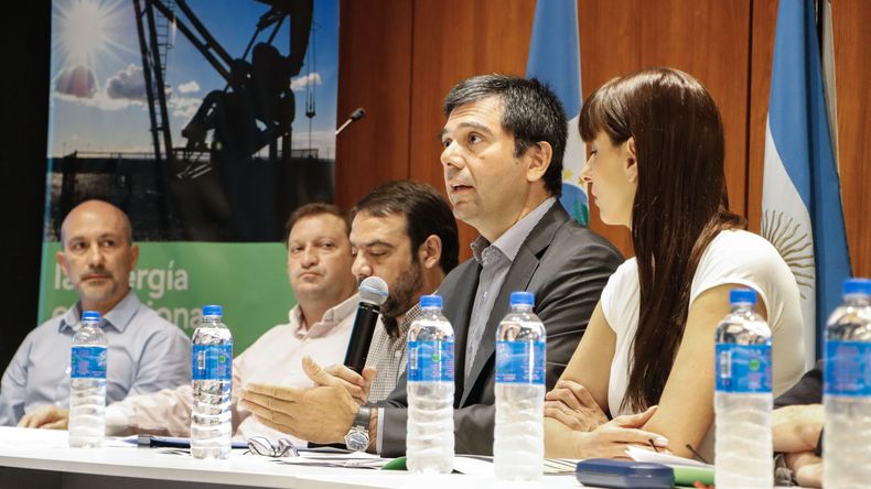 El ministro de Energía de Neuquén, Gustavo Medele, y su equipo presentaron el balance de 2024.