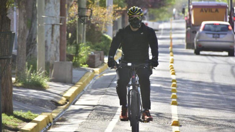 Para suplir al colectivo, habilitan 13 kilómetros de bicisendas