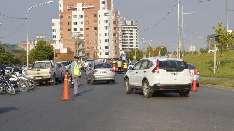 Los controles se hicieron en distintos puntos de la ciudad.