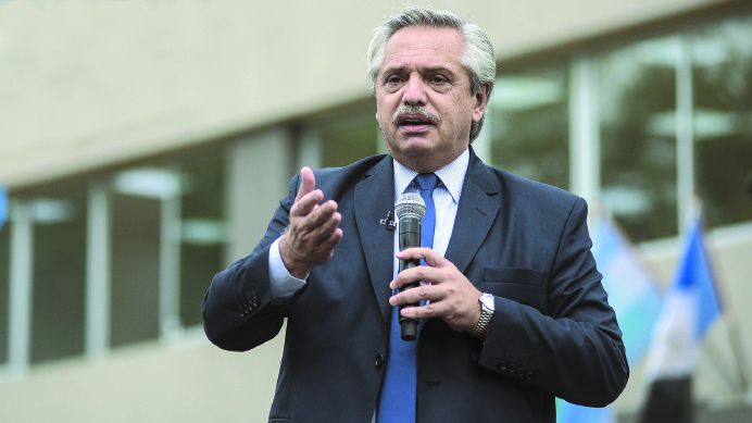 El presidente Alberto Fernández.
