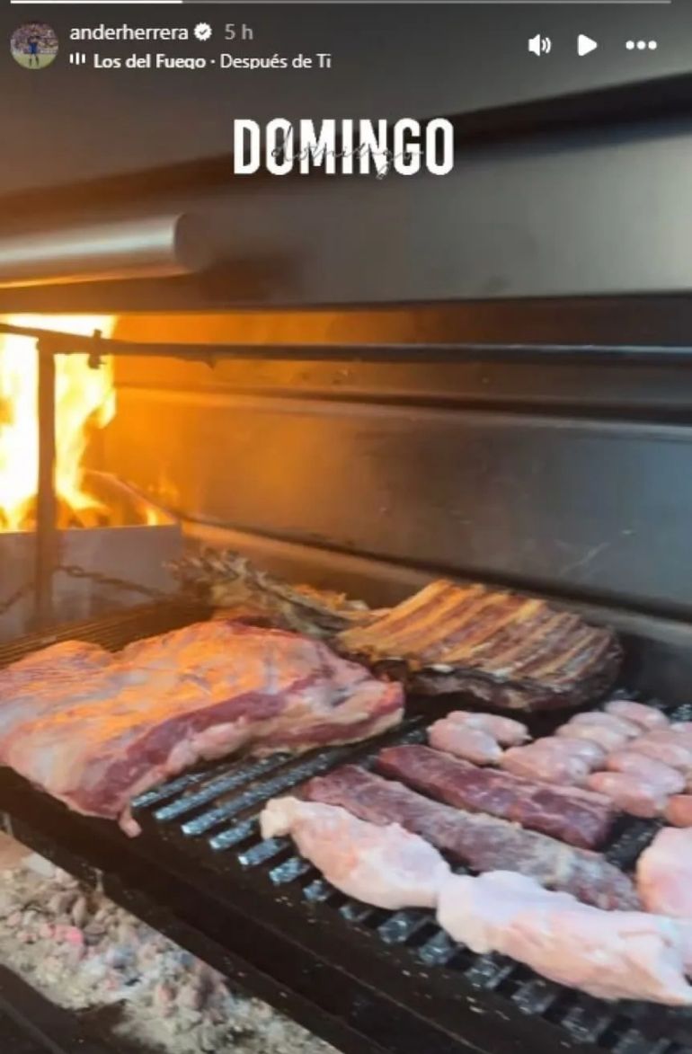 El festejo de Ander Herrera El festejo de Ander Herrera