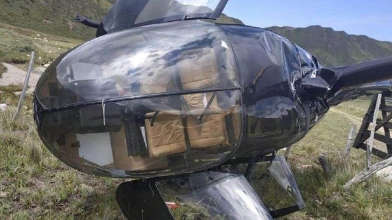 Impactante: un helicóptero cayó en Mendoza y un pasajero grabó el momento