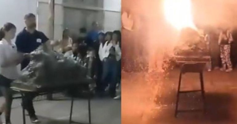 Explotó una maqueta en una escuela: sigue grave una nena de 10 años y pelea por su vida