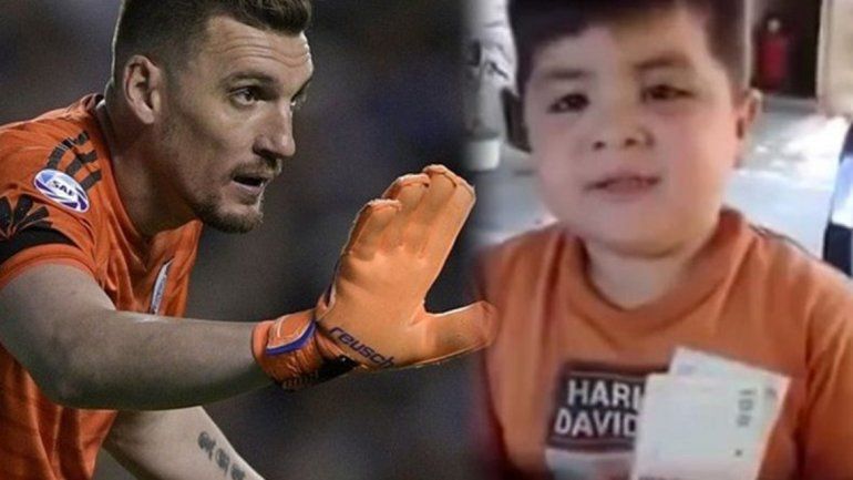 El regalo de Armani al nene tucumano hincha de River que se hizo viral