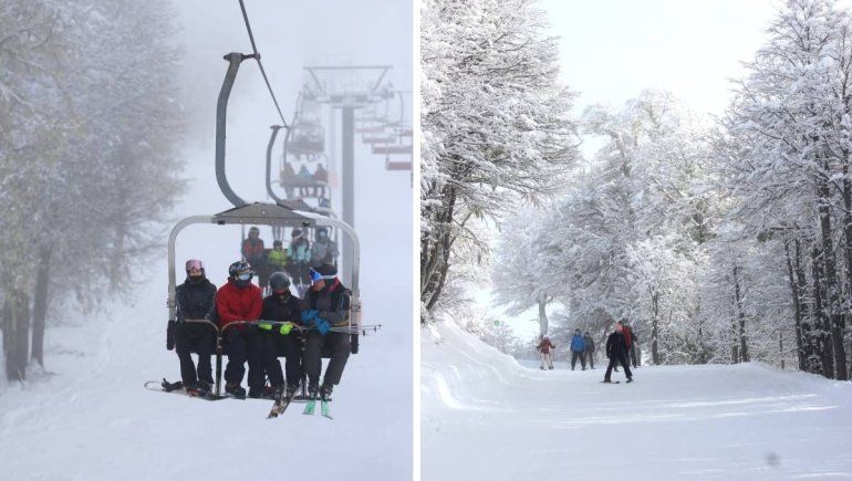 Cayó la nieve al cerro Chapelco y es un éxito. Temporada de invierno 2025. / Fotos Gentileza&nbsp;@fotiarchapelco