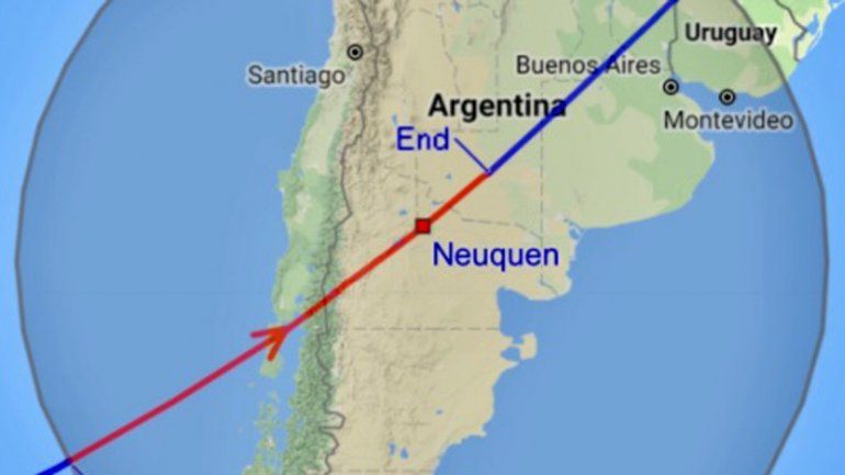 La Estación Espacial se pudo ver hoy desde el Valle