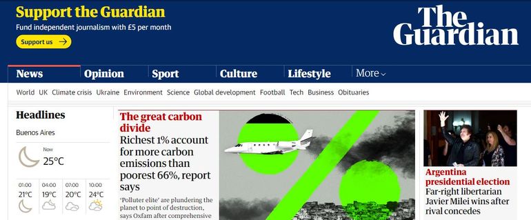 The Guardian, Inglaterra. The Guardian, Inglaterra.