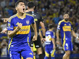 Miguel Merentiel anotó el 2 a 1 para Boca.