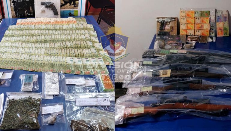 Reventaron dos kioscos narcos: secuestraron droga y más de $1 millón