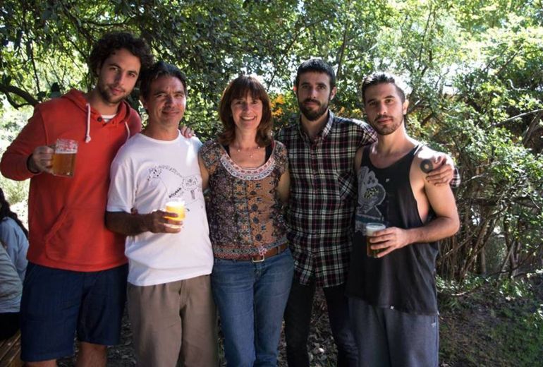 Fabián La Banca y familia. Fabián La Banca y familia.