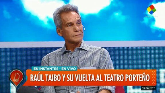 raul taibo: yo estaba al palo y ella se fue