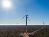 El parque eólico Pomona cuenta con 29 aerogeneradores. Foto: gobierno de Río Negro