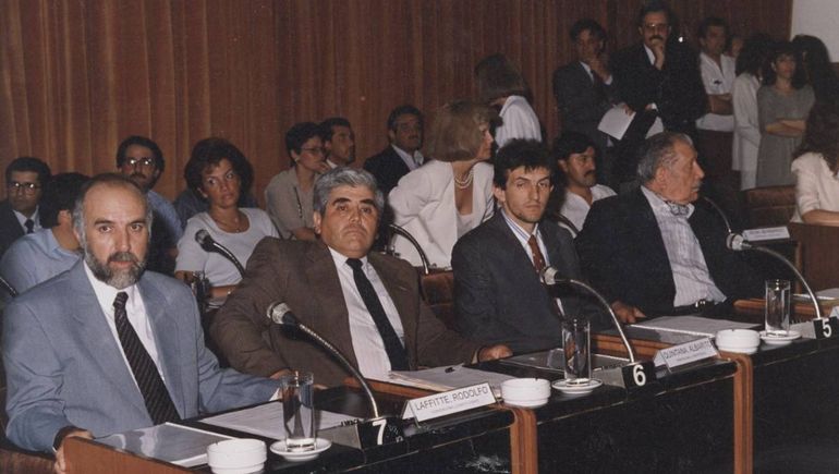 Convencionales Quintana, José Luis Lozano, don Marcelo Berbel. Foto: Rodolfo Lafitte