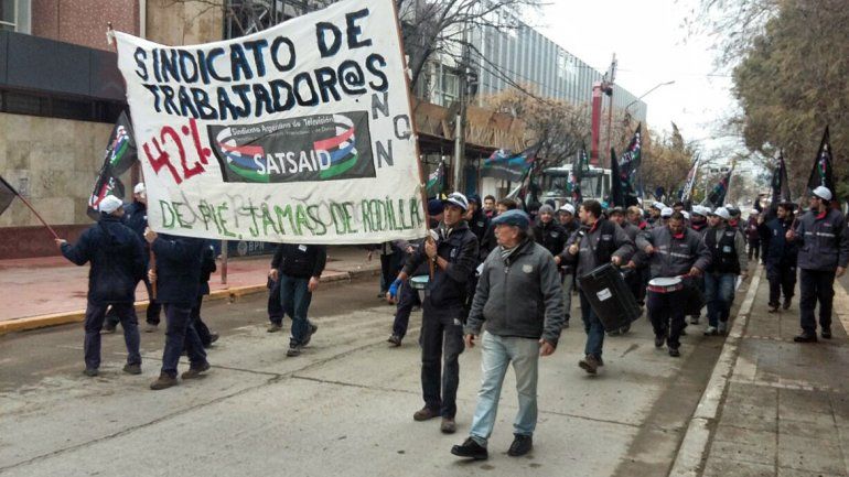 El Sindicato de Televisión se movilizó para reclamar aumento