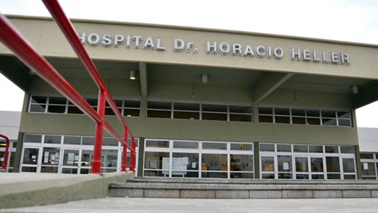 Furia en el Heller: agredió al personal del hospital y rompió un vidrio