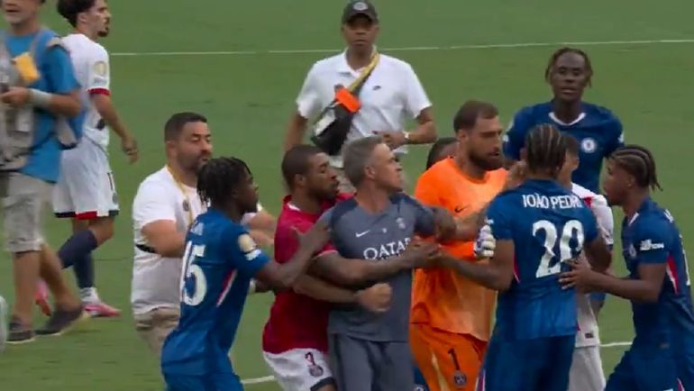 Después de perder la final, Luis Enrique agredió a un jugador de Chelsea