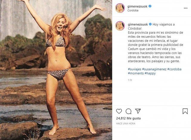 Susana subió a Instagram una foto y recibió miles de comentarios.