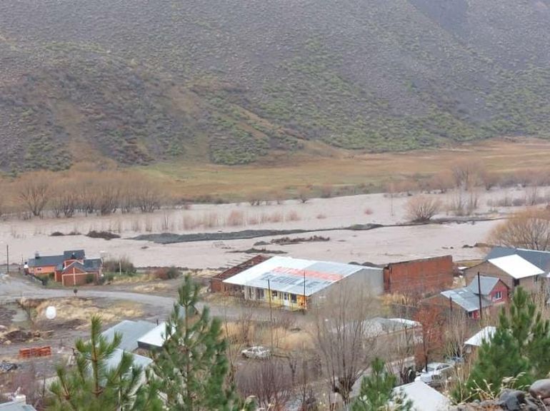 Así está Andacollo por las lluvias persistentes. Así está Andacollo por las lluvias persistentes. 