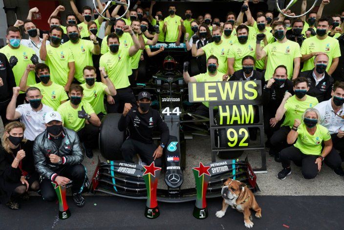 Lewis Hamilton hizo referencia al record que consiguió luego de ganar el Gran Premio de Portugal de Fórmula 1.