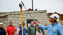 El gobernador Rolando Figueroa habilitó una nueva obra de gas en el norte neuquino