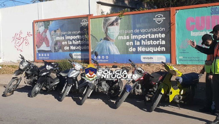 Secuestran 10 vehículos en el Oeste neuquino