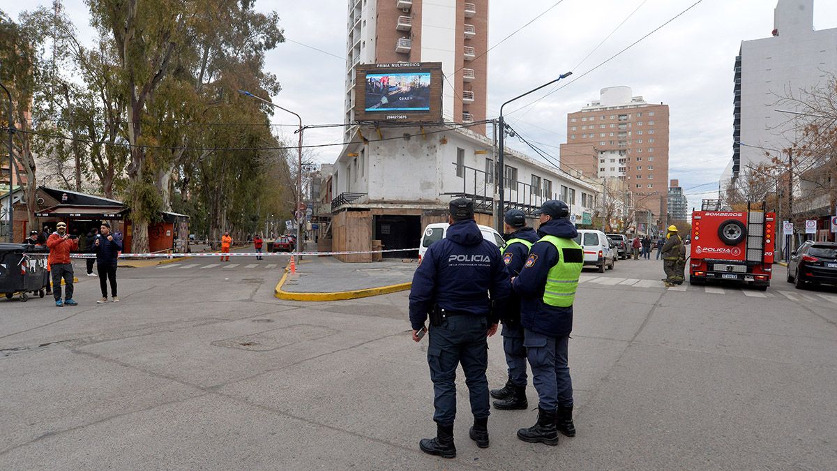 Evacuaron la zona próxima al monumento por un escape de gas