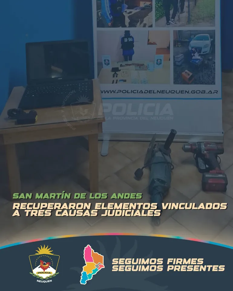 También se labró un acta de infracción por presunta violación a la Ley Provincial de Fauna N.º 2539.