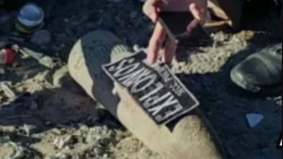 Encontraron un proyectil antiaéreo sin detonar en Puerto Madryn.