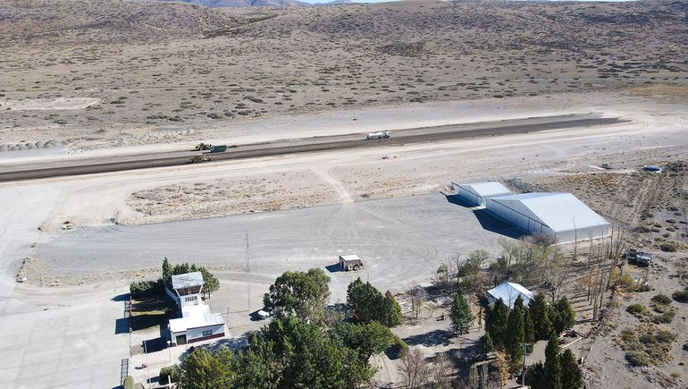 Así avanzan las obras en el aeródromo de Chos Malal