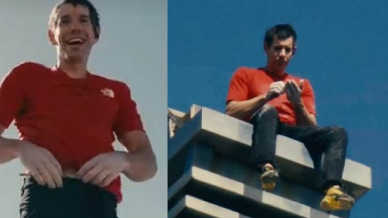 El escalador Alex Honnold en la cima del Taipei 101. | LM Neuquen El escalador Alex Honnold en la cima del Taipei 101.