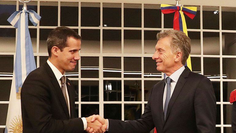 Tras brindarle su apoyo, Macri recibió a Guaidó en la Quinta de Olivos