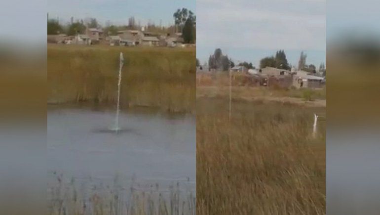 ¿Aguas danzantes en la Laguna de San Lorenzo?