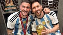 Rodrigo de Paul y Lionel Messi
