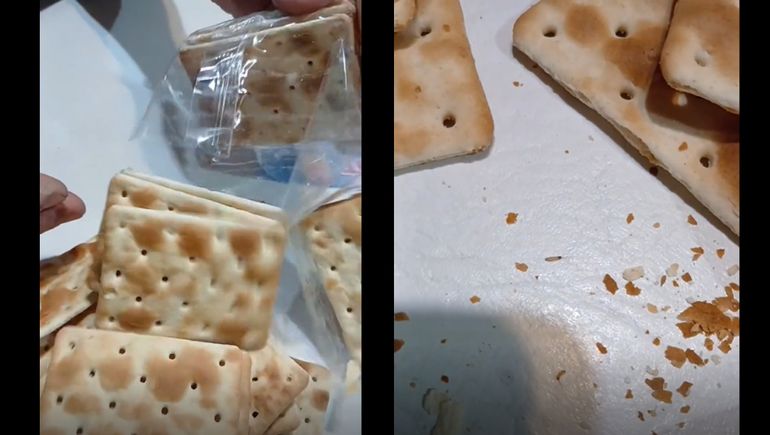 Vecina de Aluminé denunció que encontró larvas en paquetes de galletitas