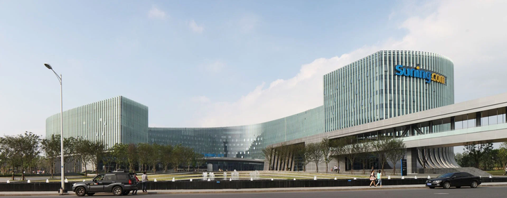 Las oficinas del gigante Suning en Shanghái, empresa que cuenta con un patrimonio superior a los 12.000 millones de dólares. Las oficinas del gigante Suning en Shanghái, empresa que cuenta con un patrimonio superior a los 12.000 millones de dólares.