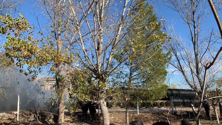 El incendio se produjo en un predio ubicado en el sector de Huertas Comunitarias.&nbsp;