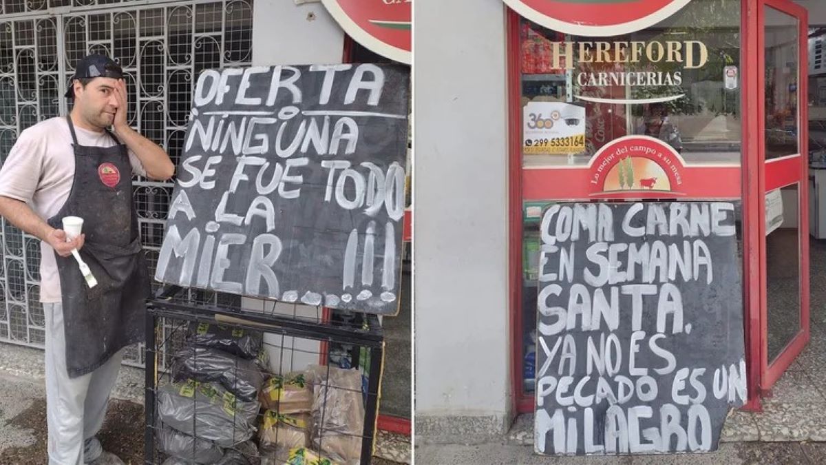 Carnicería del Alto Valle se hizo famosa por bromear con la inflación