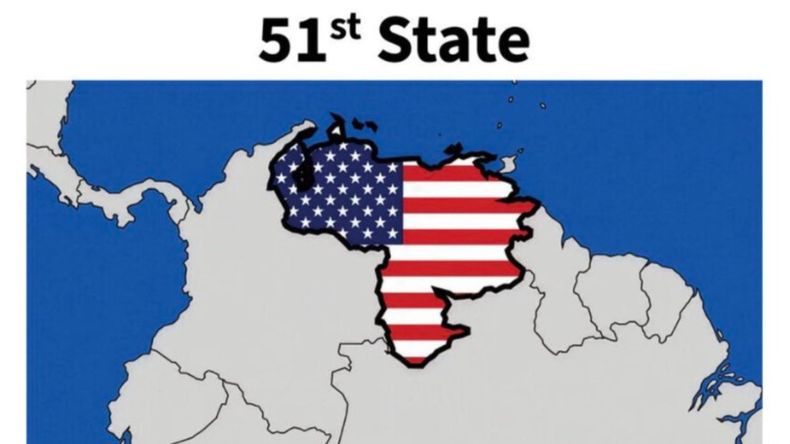 La polémica imagen que publicó Donald Trump sobre Venezuela. | LM Neuquen La polémica imagen que publicó Donald Trump sobre Venezuela.