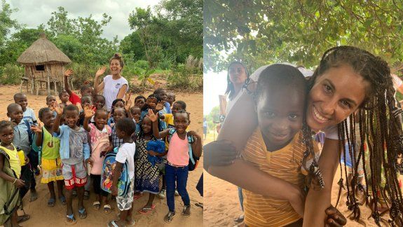 Es neuquina que viajó a África para construir aulas