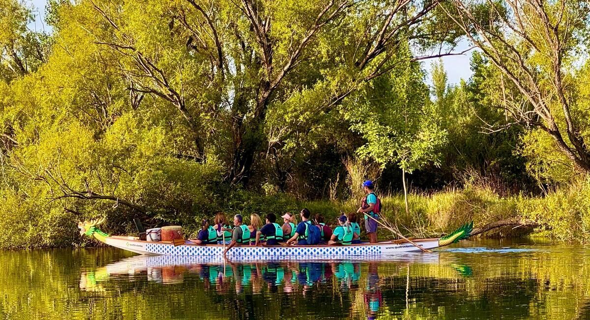 Para navegar en bote dragón no hace falta fuerza, sino coordinación.&nbsp;