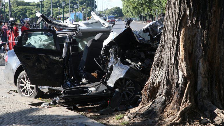 Así quedó el Audi A4 que pertenecía al DJ