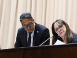 Zulma Reina reemplazó a la suspendida Gloria Ruiz.