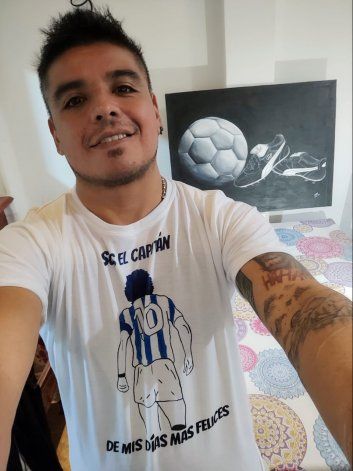 Bruno es muy maradoneano y cumplió el sueño de tenerlo cara a cara, a pura lágrima.