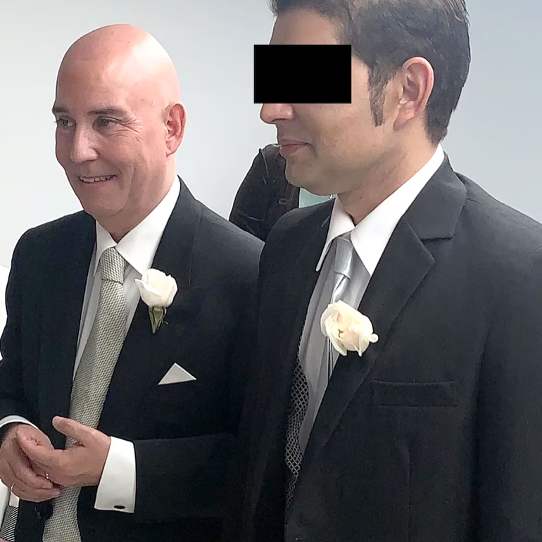 La pareja se había casado en 2019. La pareja se había casado en 2019.