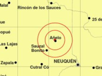 Un fuerte sismo se registró el sábado por la noche en Añelo