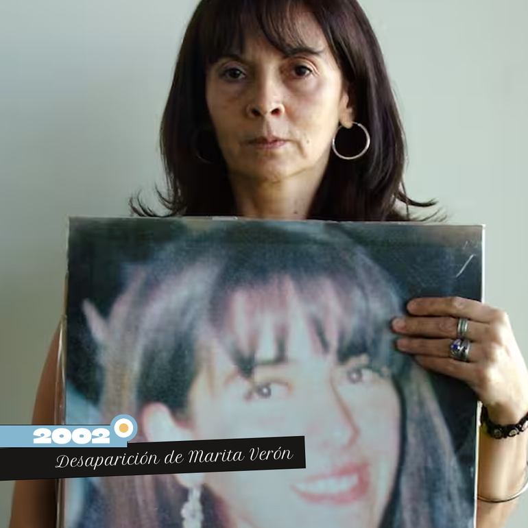 Susana Trimarco con una foto de Marita Verón.