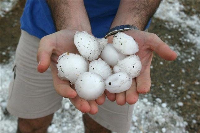 La tormenta de granizo afectó gran parte de la producción.