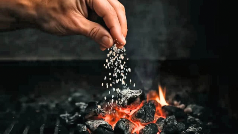 Tirar sal sobre el carbón cuando se hace asado: por qué muchos asadores están incorporando esta técnica