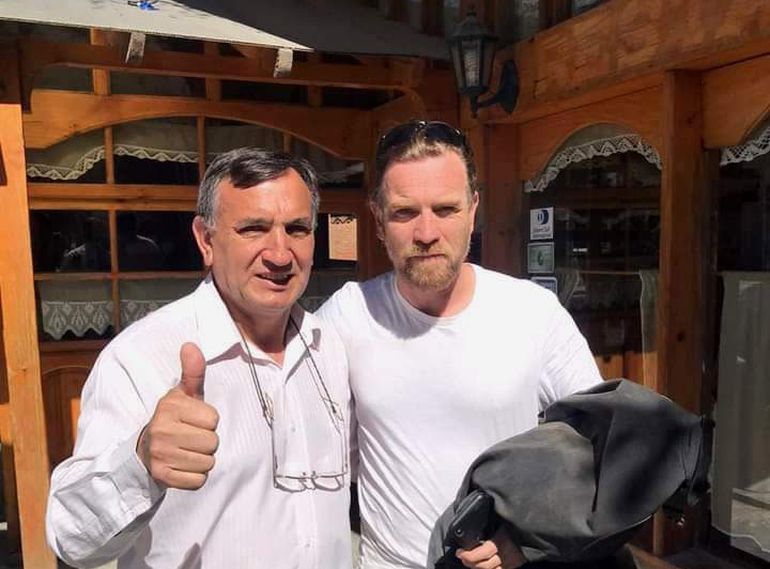 Julio con con el “Jedi” McGregor. Julio con con el “Jedi” McGregor.